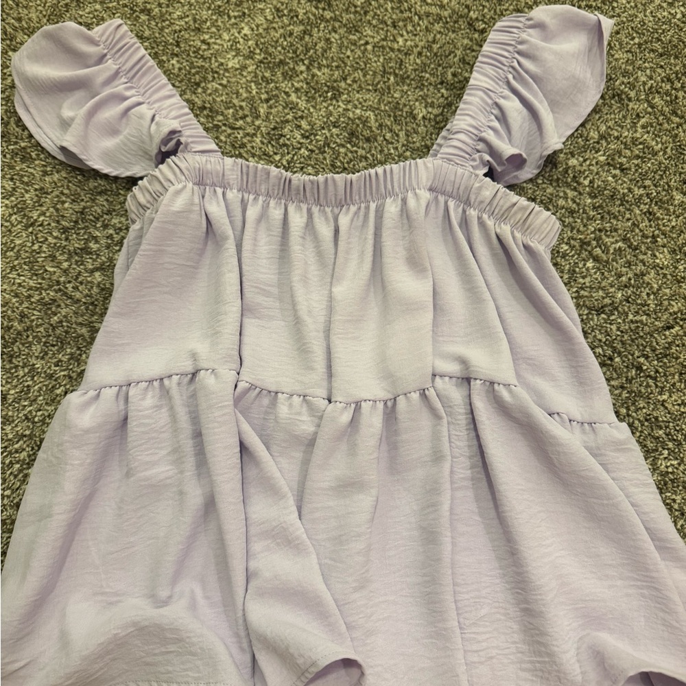Altard State Lavender Ruffled Top